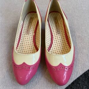 BAIT Ida flats - Vintage inspired Pink and Cream Women's Flats